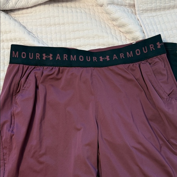 Under Armour Women's Burgundy Track Pants - Picture 3 of 4